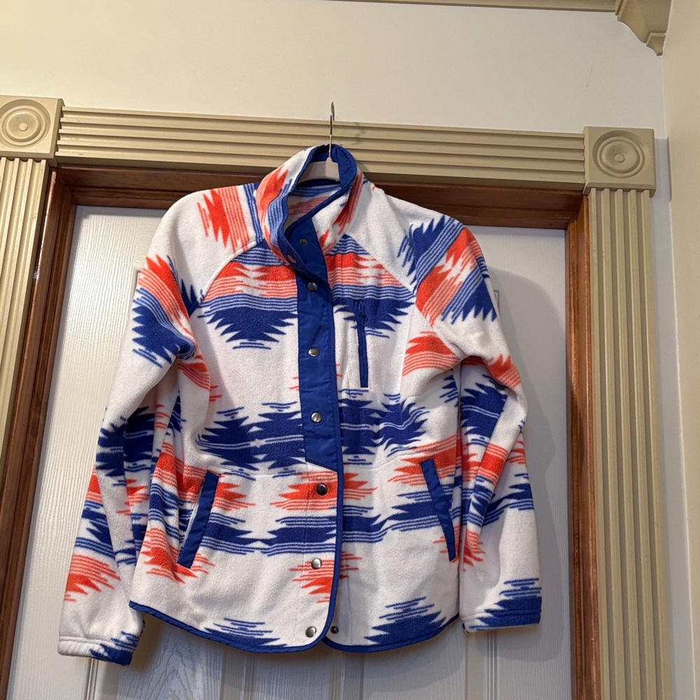 Vibrant Blue and Orange Jacket